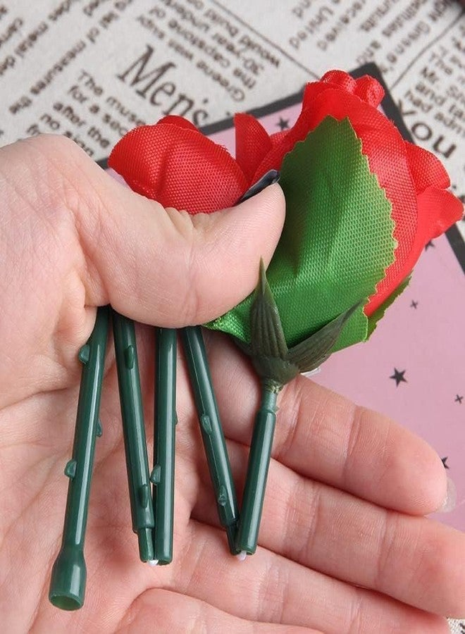 Rosojodg Magic Trick Rose Flower Set, 5 Pieces, Red Folding Appearing Roses for Stage Shows, Party, Close Up Performance - Image 2